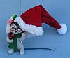 Annalee 3" Grey Holly Berry Mouse Ornament 2015 - Mint - 701215