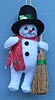 Annalee 5" Glitter Dot Snowman Ornament - Mint - 701412