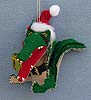Annalee 4" Christmas Crocodile Alligator Ornament - Mint - 701709