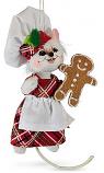 Annalee 3" Sugar & Spice Chef Mouse Ornament 2020 - Mint - 710120