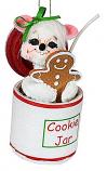 Annalee 3" Cookie Jar Mouse Ornament 2022 - Mint - 710122