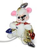 Annalee 3" Tangled Lights Mouse Ornament 2022 - Mint - 710222