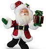 Annalee 5" Snow Fun Santa with Gift Ornament 2019 - Mint - 710919