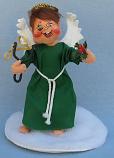 Annalee 7" Naughty Angel in Green with Black Eye - Near Mint - 711696tong