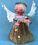 Annalee 12" Tree Top Angel in Gold Gown - Near Mint - 716588a
