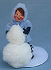 Annalee 7" Boy Building Snowman - Mint - 723093mint