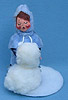 Annalee 7" Boy Building Snowman - Near Mint - 723093xooh