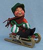 Annalee 7" Boy on Victorian Sled - Near Mint / Excellent - 725887xo
