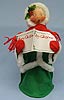 Annalee 16" Girl Caroler with Green Outfit - Mint - 727582ooh