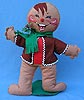 Annalee 18" Gingerbread Boy with Brown Jacket - Mint/ Near Mint - 730083