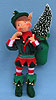 Annalee 9" Elf with Gift Bag - Mint - 734703sm