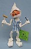 Annalee 10" White Workshop Elf with Hammer - Mint - 735081whhmyell