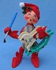 Annalee 5" Red Workshop Elf with Rocking Horse - Mint / Near Mint - 735696ooh