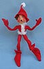 Annalee 10" Red Christmas Elf - Near Mint - 735786yell