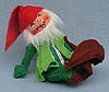 Annalee 7" Christmas Gnome with Striped Vest - Near Mint - 736793