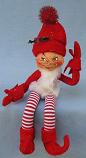Annalee 9" Red Elf with Leggings - Near Mint - 737204sma