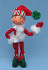 Annalee 9" Red Candystripe Elf - Mint / Near Mint - 737205sm