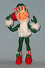 Annalee 9" Green Candystripe Elf - Mint - 737405ooh