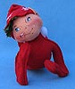 Annalee 14" Red Elf with Snowflake Hat - Mint - 739701sm