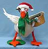 Annalee 24" Christmas Goose with Basket - Mint - 740487