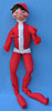 Annalee 30" Christmas Elf Red - Near Mint - Signed - 745088a