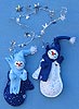 Annalee 3" Mitten Mates Snowmen Ornament - Mint - 748402