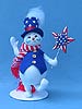 Annalee 9" Patriotic Snowman - Mint - 749503