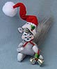 Annalee 4" Snowflake Cat Holding Silver Bells 2017 - Mint - 750117	