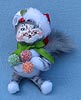 Annalee 4" Christmas Delights Kitty Cat - Mint - 750212