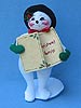 Annalee 7" Cool Tunes Carolling Snowman - Mint - 750301