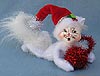 Annalee 4" Silver Sparkle Kitty Cat  2013 -  Mint - 750513