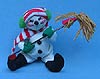 Annalee 7" Snowman with Broom - Near Mint / Excellent - 750583