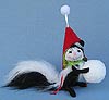 Annalee 6" Jolly Lolli Skunk Holding Snowball 2015 - Mint - 750615
