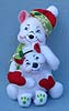 Annalee 6" Snowflake Polar Bear & Cub - Mint - 751012