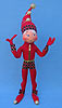 Annalee 14" Red Harlequin Elf - Mint - 751307