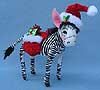 Annalee 7" Cozy Christmas Zebra - Mint - 751312