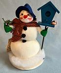 Annalee 10" Snow Woman with Birdhouse - Mint - 751397