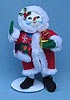 Annalee 7" To The Snowball Snow Woman Holding Gift - Mint - 751402