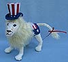 Annalee 8" Patriotic Lion with Uncle Sam Hat 2013 - Mint - 751813cc
