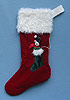 Annalee 22" Christmas Stocking with 3" Mouse - Reversable - Mint - 755402