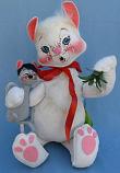 Annalee 18" Cat Holding Mouse & Mistletoe - Excellent - 759081ooh