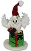 Annalee 3" Snow Fun Owl on Gift 2019 - Mint - 760019