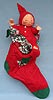 Annalee 18" PJ Kid with 2' Christmas Stocking Closed Eyes - Mint - 765894xx