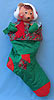 Annalee 18" Bearry Christmas Stocking - Mint - 765996