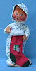 Annalee 18" PJ Kid Hanging Stocking Ooh Mouth - Mint - 767289ooh