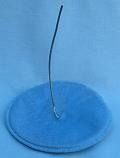 Annalee Blue Felt Covered Metal Stand for 10" Dolls - Very Good - 767687-6