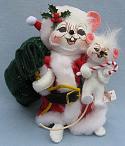 Annalee 6" Santa Mouse with Baby - Near Mint - 768504