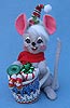 Annalee 7" Christmas Sweets Mouse - Mint - 769502