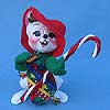 Annalee 7" Candy Cane Mouse - Mint - 770800