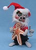 Annalee 7" Taste of Christmas Mouse with Gingerbread - Mint - 770998